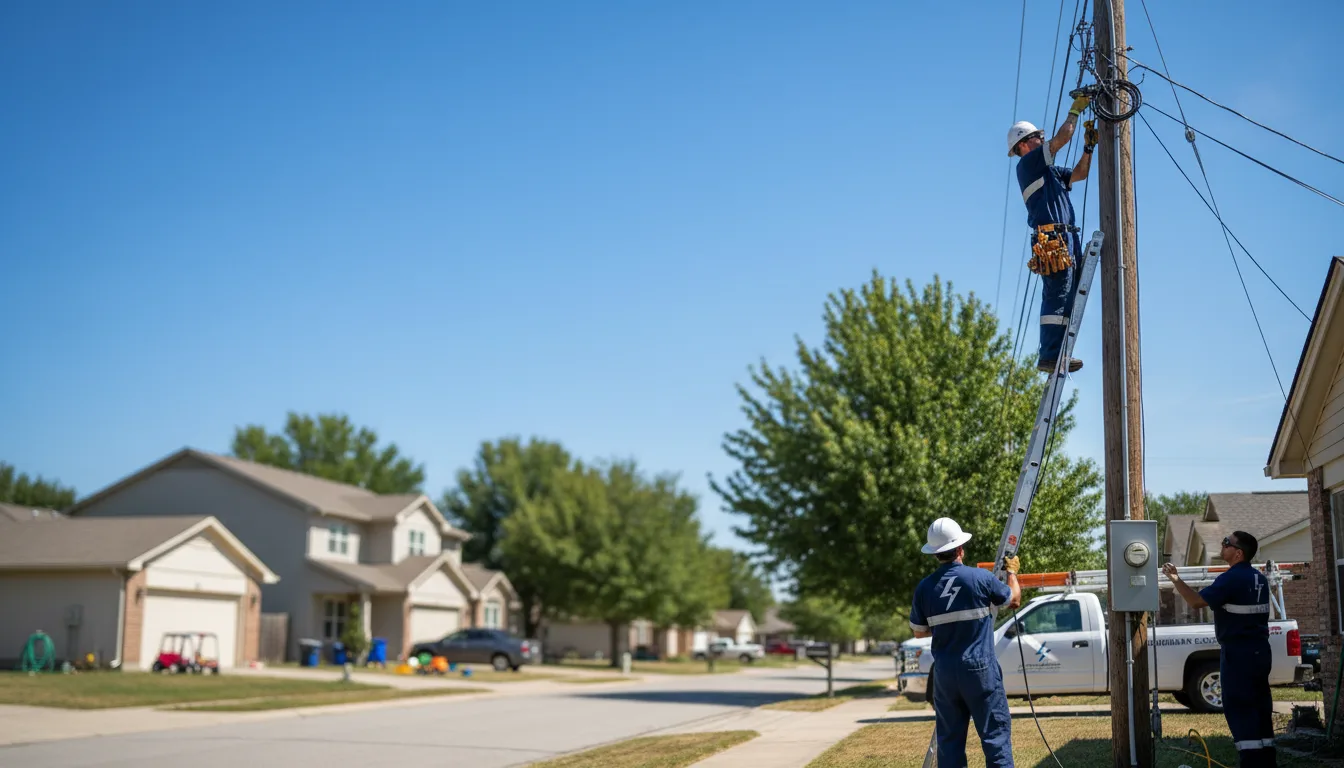 Residential electrician providing installation services in Clark, PA